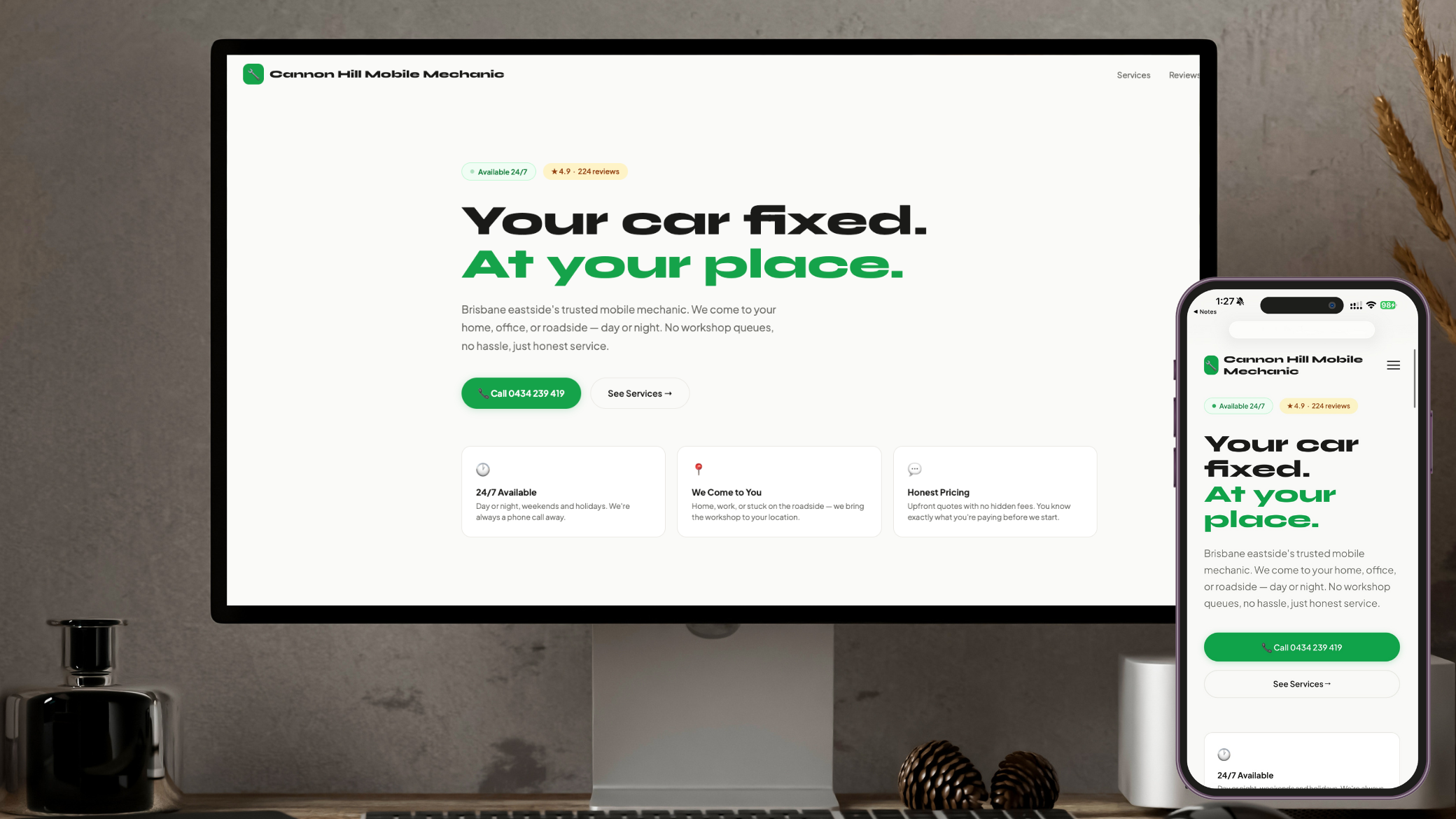 Cannon Hill Mechanic mockup